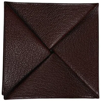Pre-owned Hermes Rouge H Chevre Leather Coin Purse/coin Case () In Red