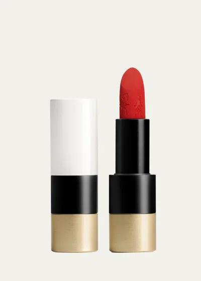 Hermes Rouge Hermès Engraved Limited Edition Matte Lipstick In White