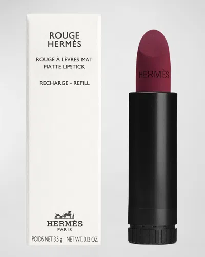 Hermes Rouge  Matte Lipstick Refill In 97 Pourpre Figue