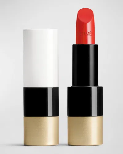 Hermes Rouge  Satin Lipstick In 75 Rouge Amazone