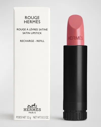 Hermes Rouge  Satin Lipstick Refill In 18 Rose Encens