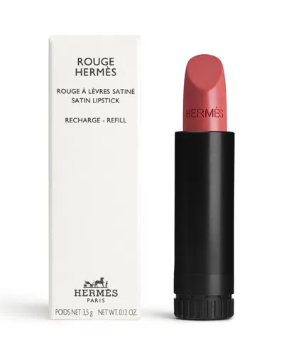 Hermes Rouge  Satin Lipstick Refill In 21 Rose Épicé