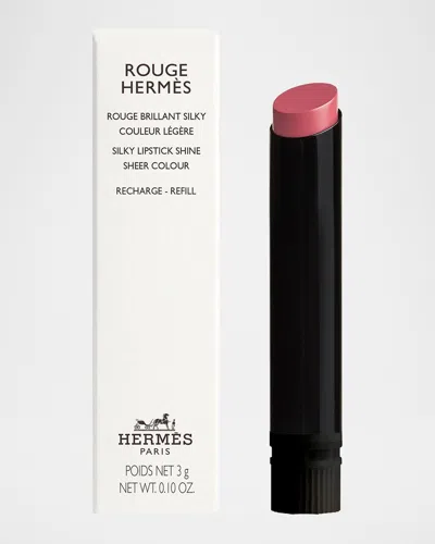 Hermes Rouge  Silky Lip Shine Lipstick Refill In Pink