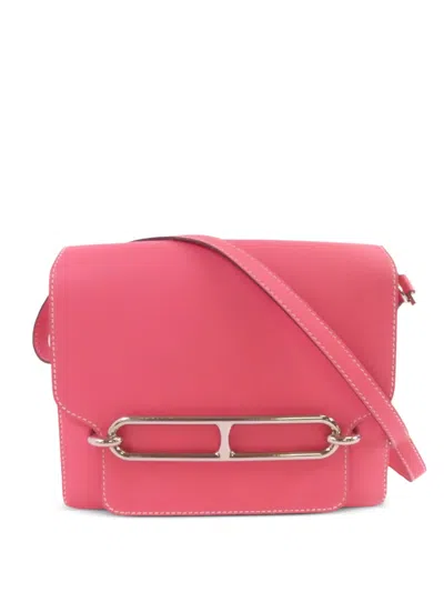 Pre-owned Hermes Roulis 23 Crossbody Bag In Pink