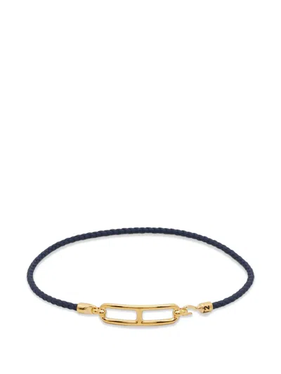 Pre-owned Hermes Roulis Double Tour Bracelet In Gold