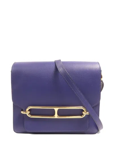 Hermes Roulis Shoulder Bag In Blue