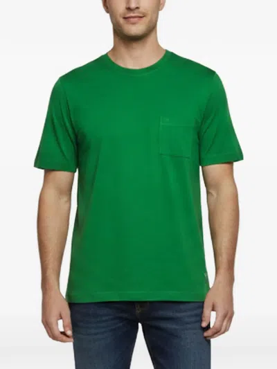 Pre-owned Hermes Round-neck Pocket T-shirt In Green