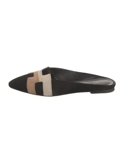 Pre-owned Hermes Roxane H Logo Mules