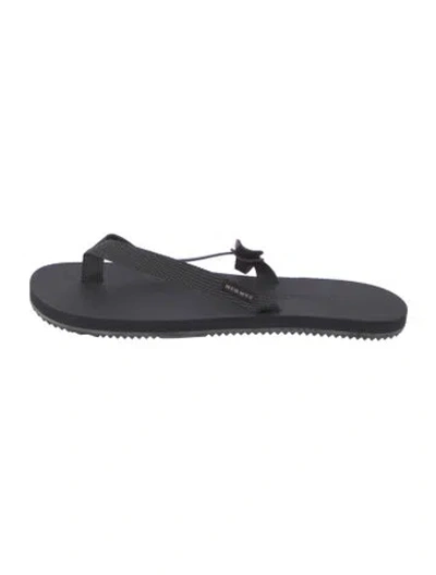 Pre-owned Hermes Rubber Flip Flops In Brown