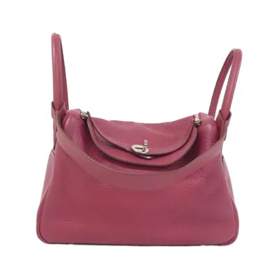 Pre-owned Hermes Ruby Taurillon Clemence Leather Shoulder Bag () In Red