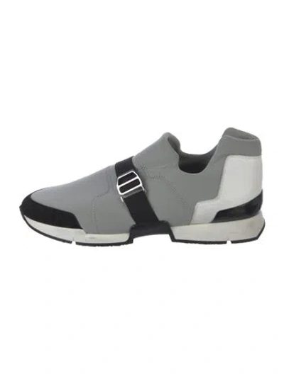 Pre-owned Hermes Run Athletic Sneakers In Gray