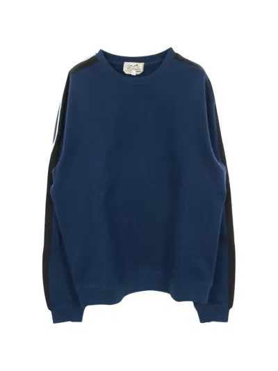 Pre-owned Hermes Run H Sweatshirt In Blue