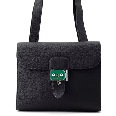 Pre-owned Hermes Sac A Depeche Silver Togo Leather Shoulder Bag ()