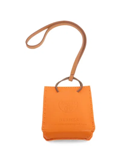 Pre-owned Hermes Sac Orange Bag Charm