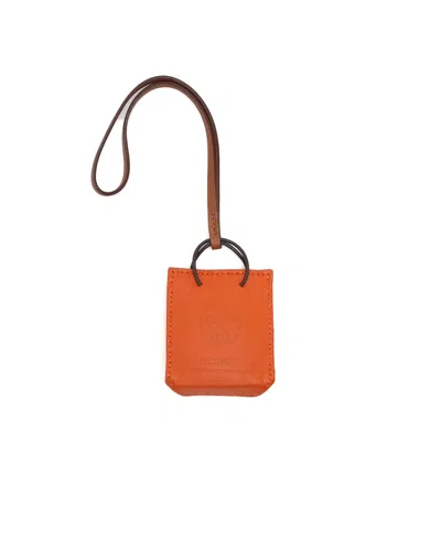 Pre-owned Hermes Hermès Sac Orange Bag Charm