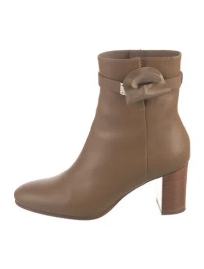 Pre-owned Hermes Saint Germain Boots In Brown