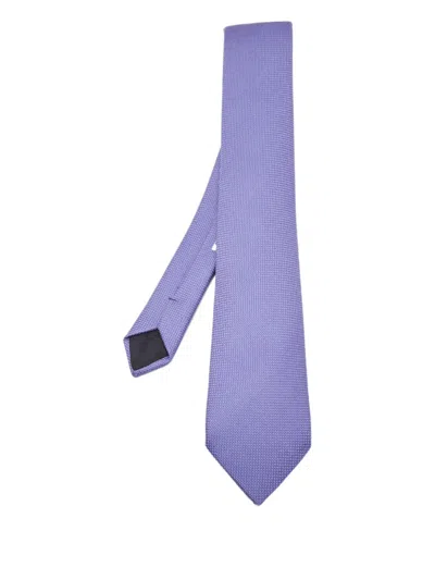 Pre-owned Hermes Saint-honore Tie In Purple