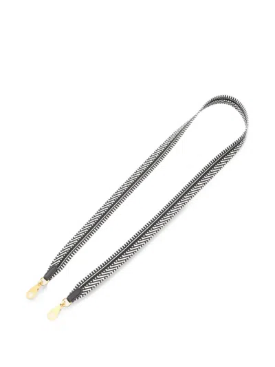 Pre-owned Hermes Sangle Kaval Shoulder Strap In Black