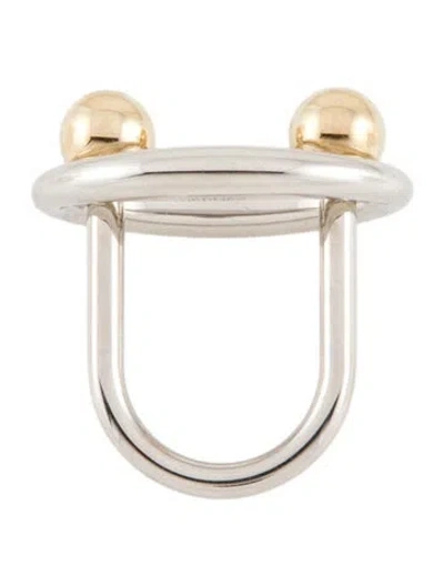 Pre-owned Hermes Satellite Scarf Ring In Multi