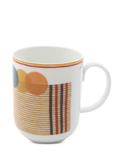 Pre-owned Hermes Saut Hermès Geometric Mug In White