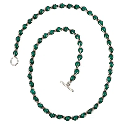Pre-owned Hermes Sautoir Necklace Vintage In Multi
