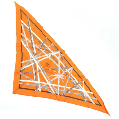 Pre-owned Hermes Scarf () In Orange