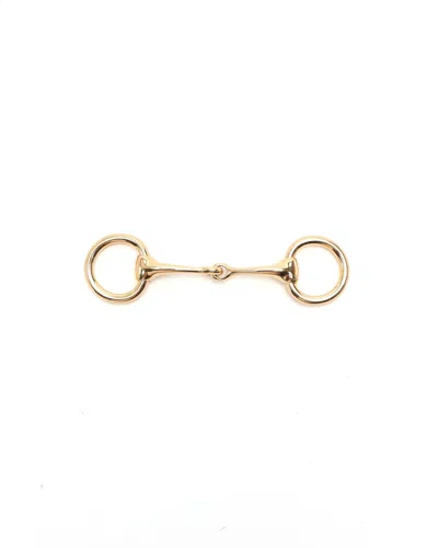 Pre-owned Hermes Hermès Scarf Ring In Gold