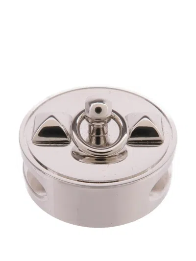 Pre-owned Hermes Scarf Ring In Silver