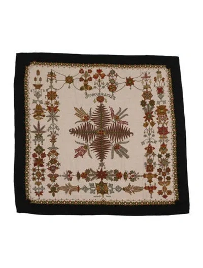 Pre-owned Hermes Scheherazade Cashmere Shawl In Black