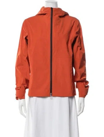 Pre-owned Hermes Sellier Jacket In Orange