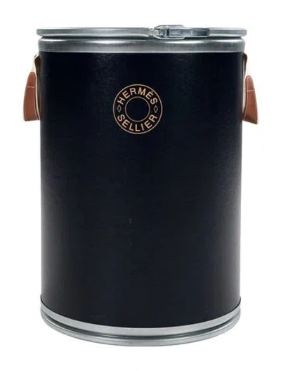 Pre-owned Hermes Sellier Saddle Box In Blue