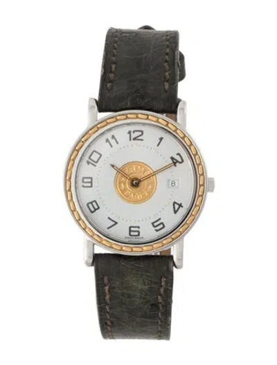 Pre-owned Hermes Sellier Watch In Multi