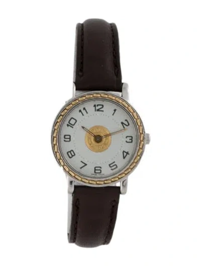 Pre-owned Hermes Sellier Watch In Multi