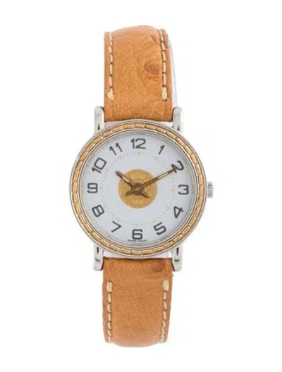 Pre-owned Hermes Sellier Watch In Multicolor