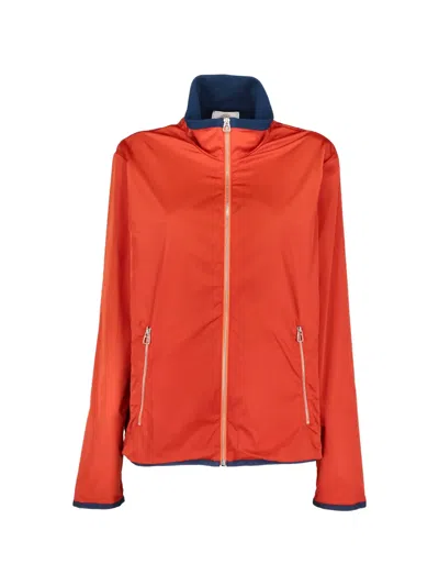 Pre-owned Hermes Sellier Zip-up Jacket In Orange