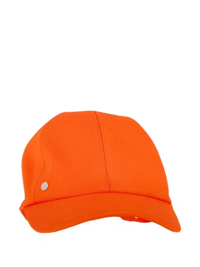 Pre-owned Hermes Serena Adjustable Baseball Cap In Orange