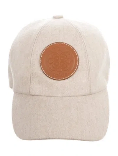 Pre-owned Hermes Serena Eperon D'or Cap In Neutral
