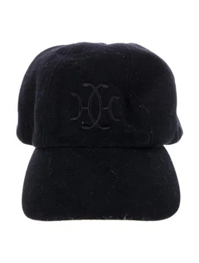 Pre-owned Hermes Serena Lift Baseball Cap In Black