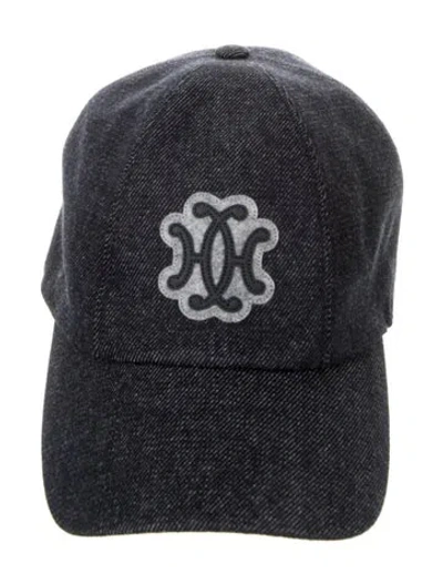 Pre-owned Hermes Serena Lift Baseball Cap W/ Tags In Blue