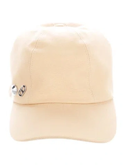 Pre-owned Hermes Serena Seashell Baseball Cap In Neutrals