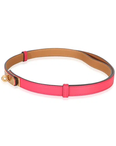 Pre-owned Hermes Hermès Shocking Epsom Kelly 18 Belt Rghw (authentic Pre-loved)