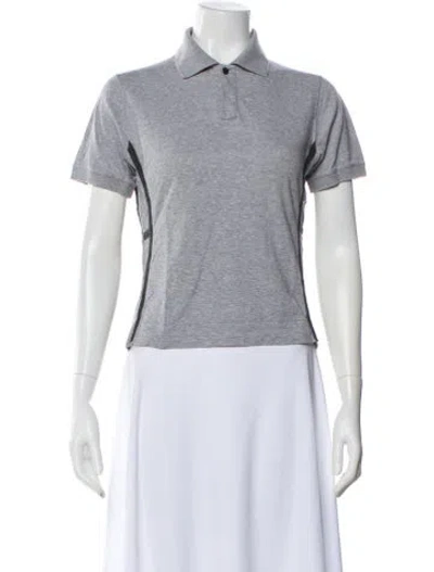 Pre-owned Hermes Short Sleeve Polo In Gray