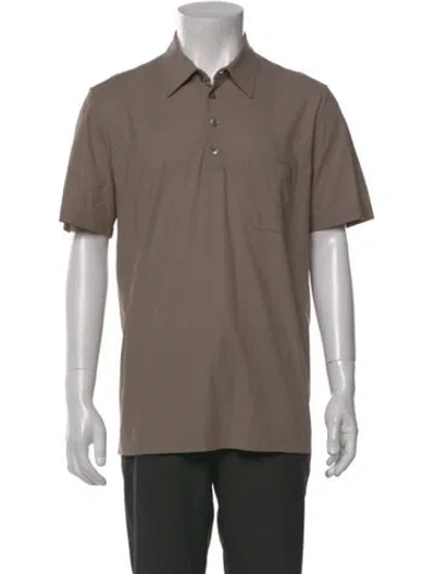 Pre-owned Hermes Short Sleeve Shirt In Brown
