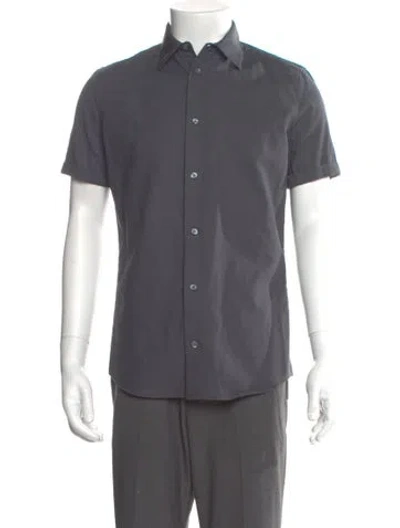 Pre-owned Hermes Short Sleeve Shirt In Gray