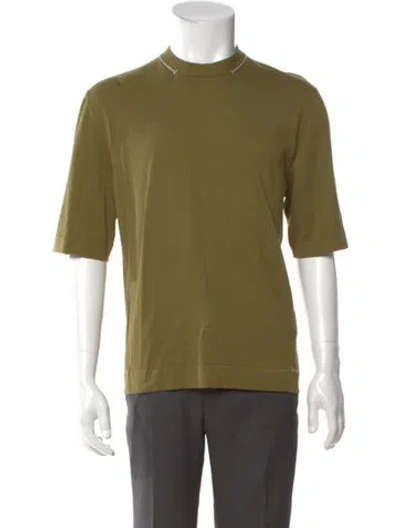 Pre-owned Hermes Short Sleeve Shirt In Green