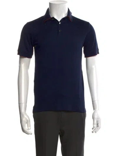 Pre-owned Hermes Short Sleeve Shirt W/ Tags In Blue