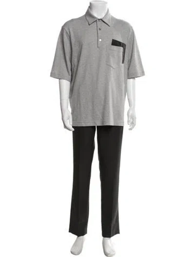 Pre-owned Hermes Short Sleeve Shirt W/ Tags In Grey