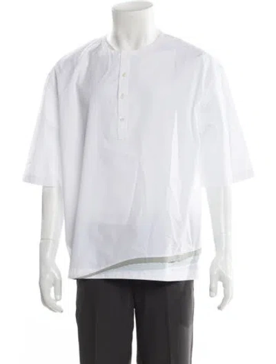 Pre-owned Hermes Short Sleeve Shirt In White