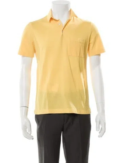 Pre-owned Hermes Short Sleeve Shirt In Yellow