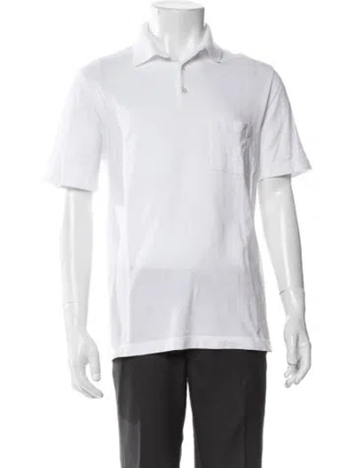 Pre-owned Hermes Short Sleeve In White